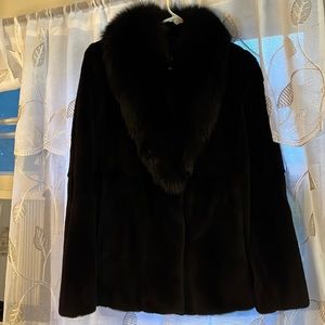 Black Mink Fur Coat